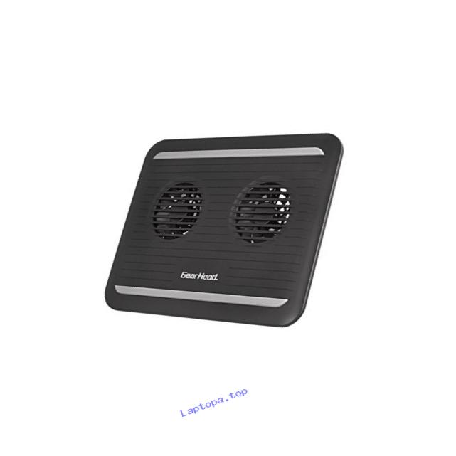 Gear Head USB Dual-Cool Notebook Cooling Pad - Black/Grey (ROHS) (CF3300BLK)