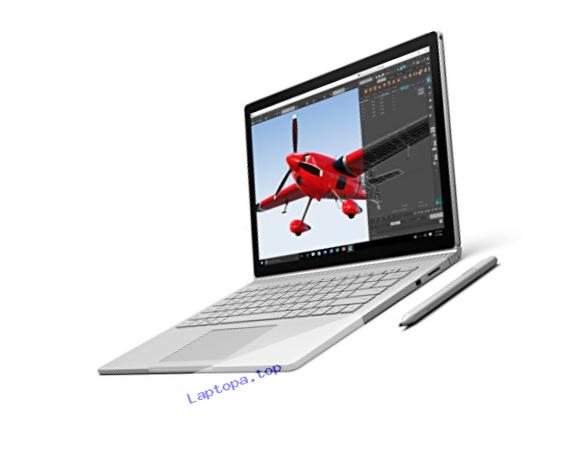 Microsoft Surface Book PA9-00001 13.5-Inch Multi-Touch 2-in-1 Notebook (Intel Core i7-6600U Dual-Core, 16GB RAM, 1 TB Hard Drive,Windows 10 Pro), Silver