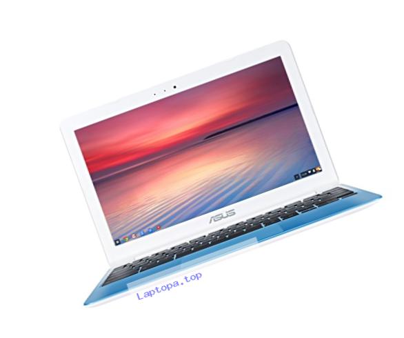 ASUS C201 11.6 Inch Chromebook (Rockchip, 4 GB, 16GB SSD, Pearl White/Light Blue)