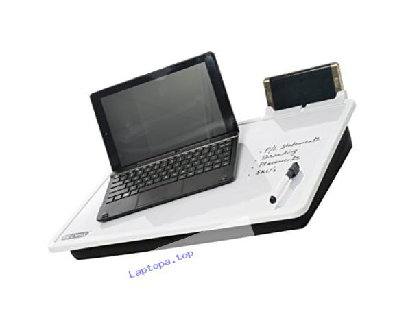 EZDesk Magnetic Dry Erase Lap Desk with Graph Ruling, Tablet Dock and Accessories, Mdl. #E100, 14.17