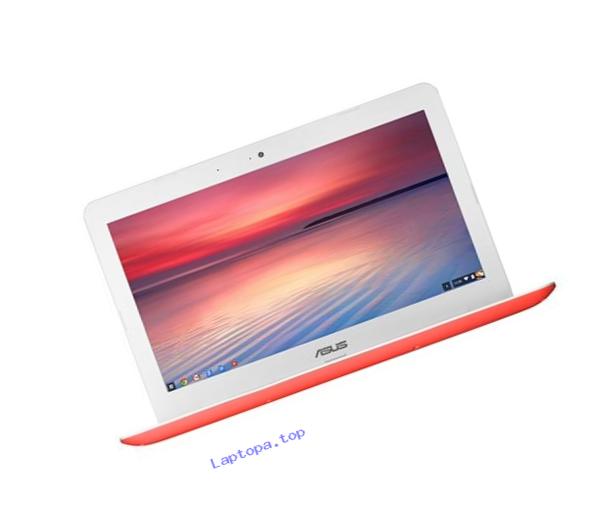 ASUS Chromebook C300SA 13.3 Inch (Intel Celeron, 4GB, 32GB eMMC, Red)