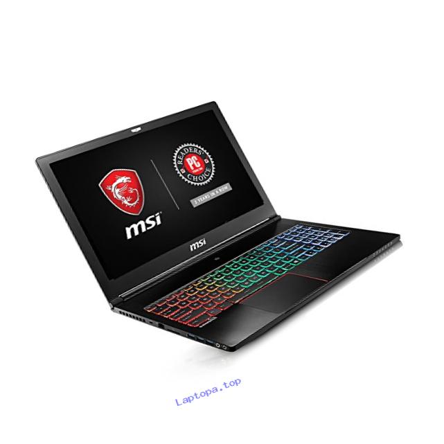 MSI GS63VR Stealth Pro-422 15.6” Ultra Thin and Light Gaming Laptop i7-6700HQ NVIDIA GeForce GTX1060 6G 16GB 1TB Full Color Keyboard VR Ready Thunderbolt 3