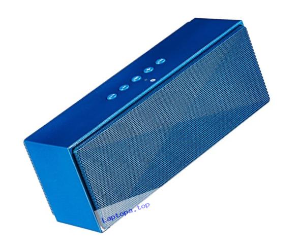 AmazonBasics Wireless Bluetooth Dual 3W Speaker with Built-in Microphone - Blue