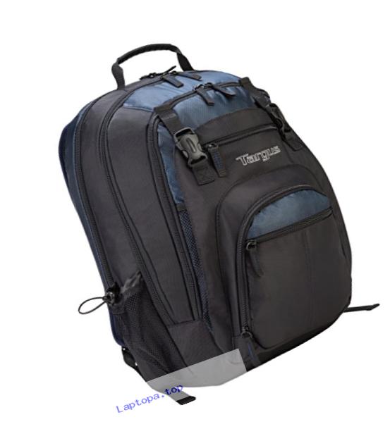 Targus XL Backpack Designed for 17-Inch Notebooks, Black with Blue Accents (TXL617)