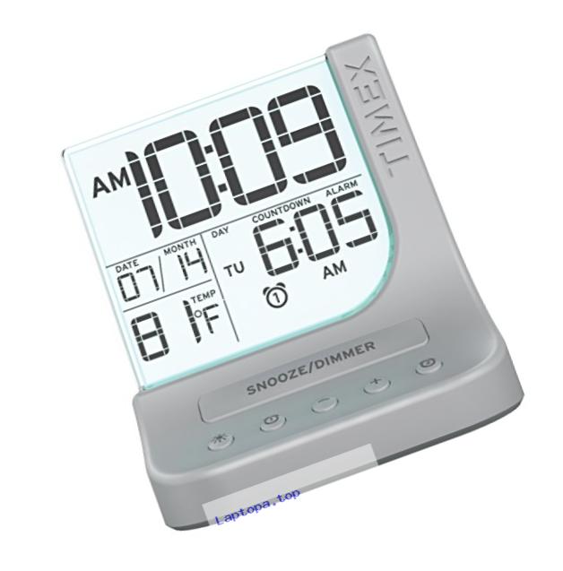 Timex Color Changing Dual Alarm Clock with 1A USB Charge (T125SC)